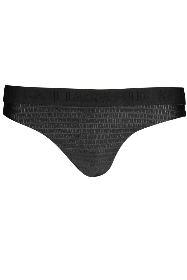 2958KARL LAGERFELD BEACHWEAR COSTUME PARTE SOTTO DONNA NERO