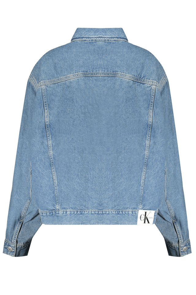 9791CALVIN KLEIN GIUBBOTTO IN JEANS DONNA AZZURRO