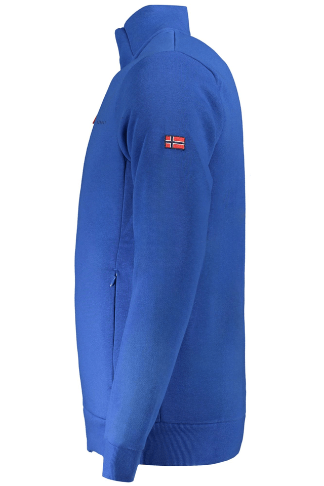 10134NORWAY 1963 FELPA CON ZIP UOMO BLU