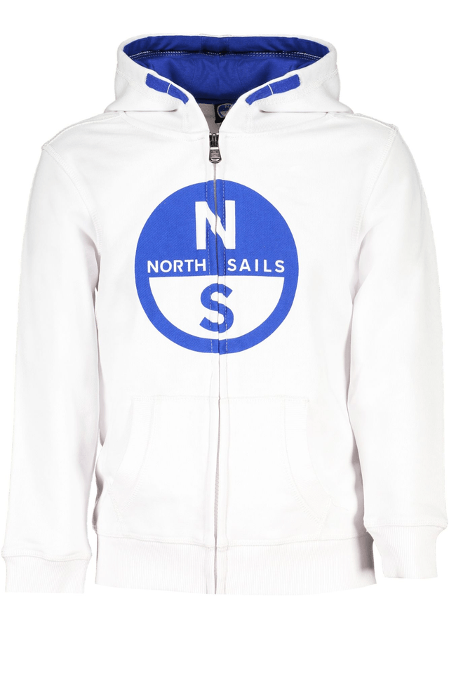 8390NORTH SAILS FELPA CON ZIP BAMBINO BIANCO