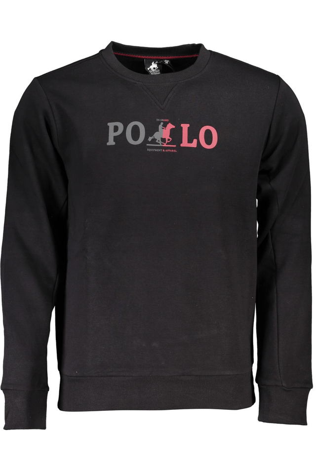 7352U.S. GRAND POLO FELPA SENZA ZIP UOMO NERO