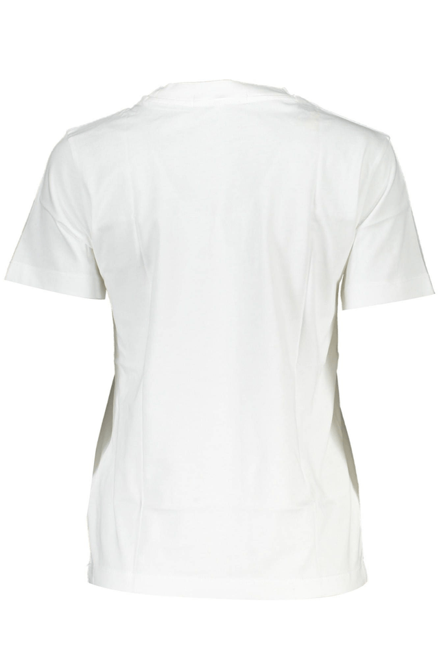 4678CALVIN KLEIN T-SHIRT MANICHE CORTE DONNA BIANCO