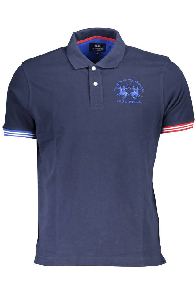 4871LA MARTINA POLO MANICHE CORTE UOMO BLU