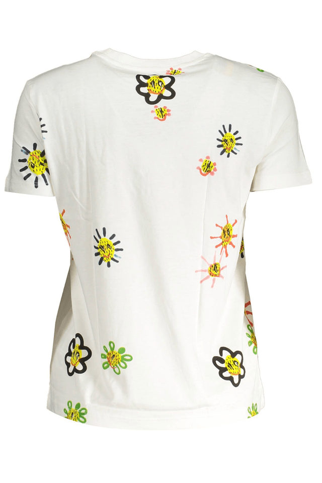 3380DESIGUAL T-SHIRT MANICHE CORTE DONNA BIANCO