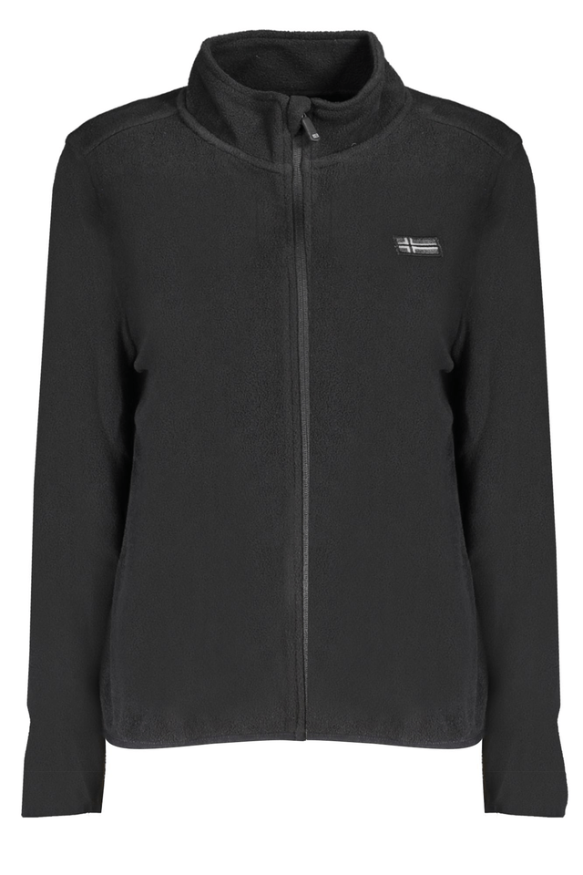 10140NORWAY 1963 FELPA CON ZIP DONNA NERO