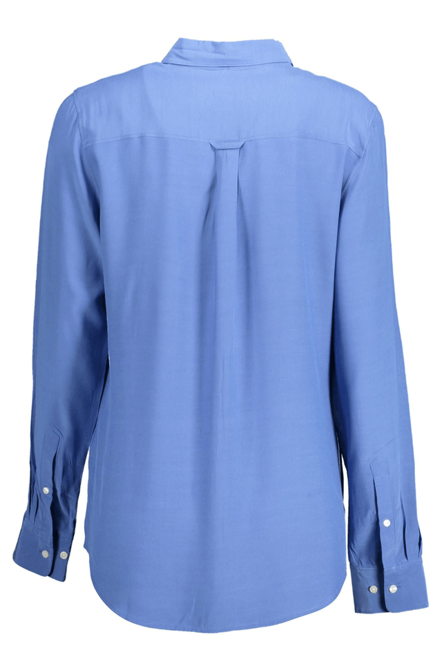 2155GANT CAMICIA MANICHE LUNGHE DONNA BLU