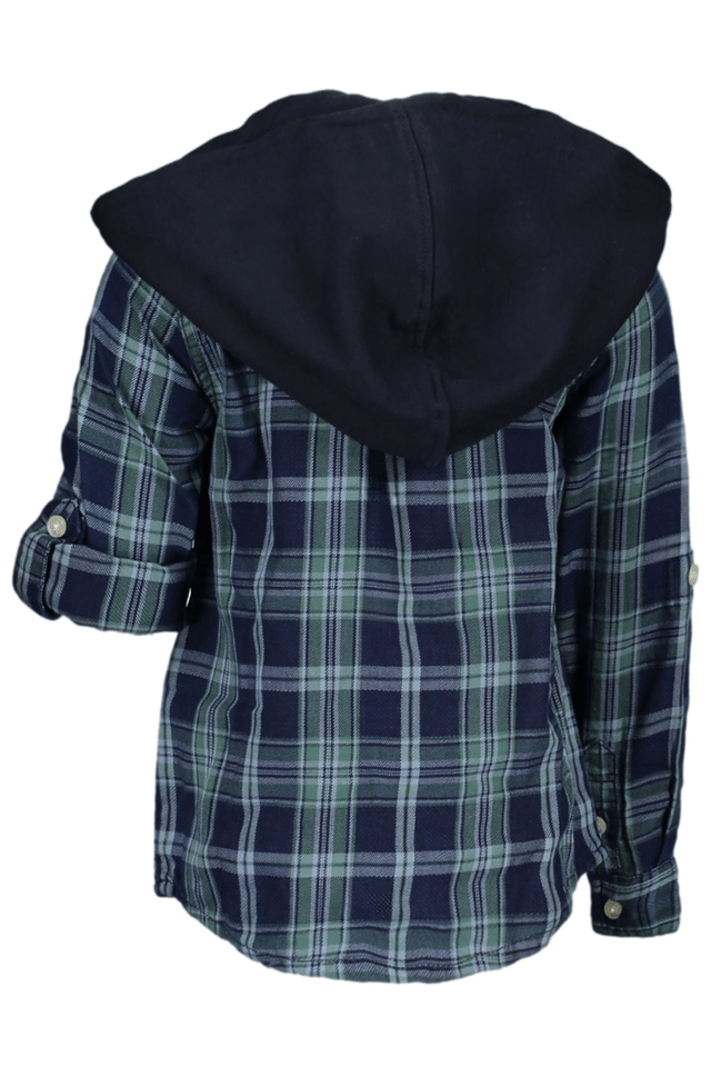 8126GUESS JEANS CAMICIA MANICHE LUNGHE BAMBINO BLU