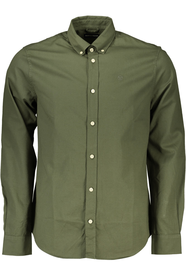 5166NORTH SAILS CAMICIA MANICHE LUNGHE UOMO VERDE