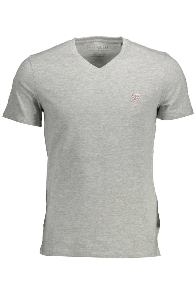 1443GUESS JEANS T-SHIRT MANICHE CORTE UOMO GRIGIO