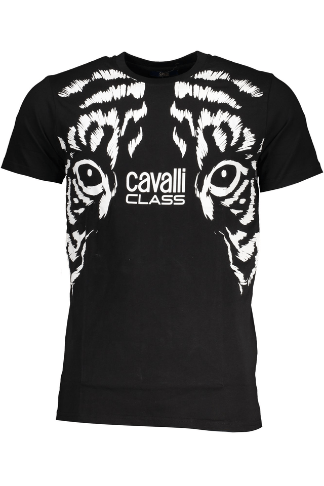 7860CAVALLI CLASS T-SHIRT MANICHE CORTE UOMO NERO