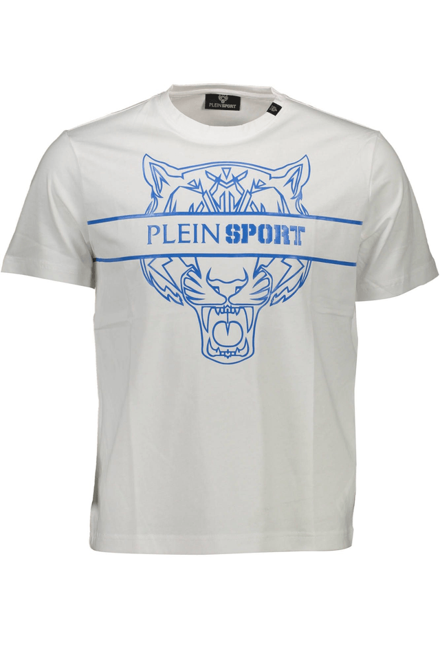 1213PLEIN SPORT T-SHIRT MANICHE CORTE UOMO BIANCO