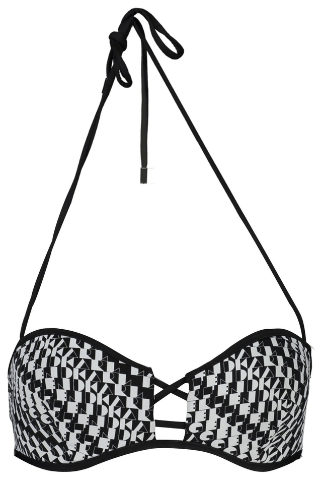 3827KARL LAGERFELD BEACHWEAR COSTUME PARTE SOPRA DONNA NERO