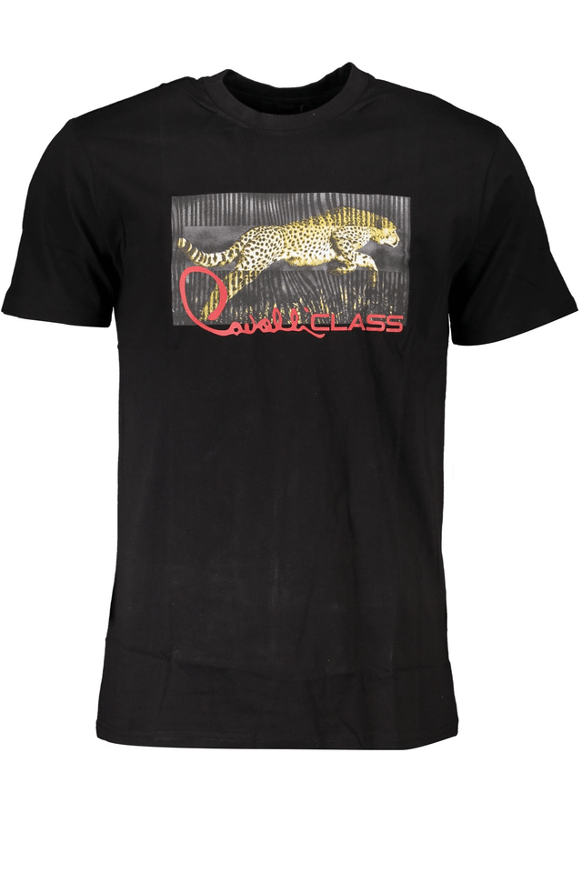 6817CAVALLI CLASS T-SHIRT MANICHE CORTE UOMO NERO