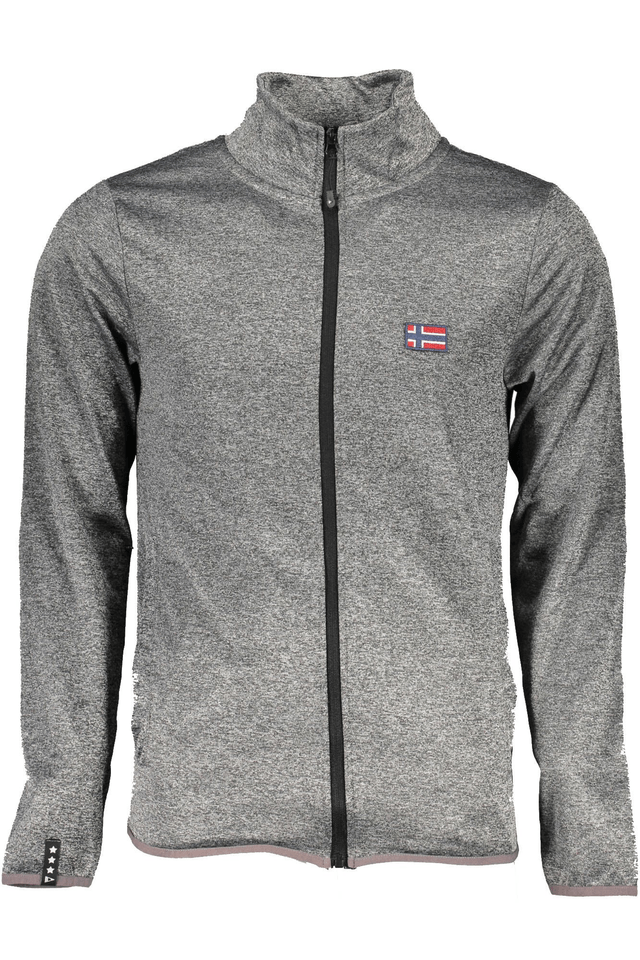 2444NORWAY 1963 FELPA CON ZIP UOMO GRIGIO