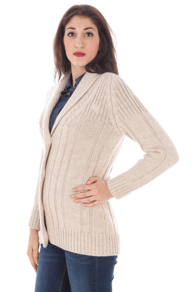860FRED PERRY CARDIGAN DONNA BEIGE