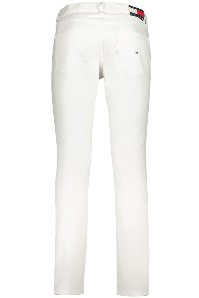 9132TOMMY HILFIGER JEANS DENIM UOMO BIANCO