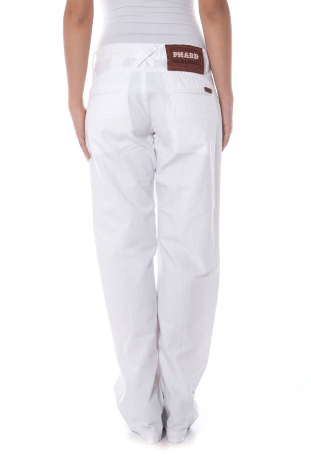 404PHARD PANTALONE DONNA BIANCO