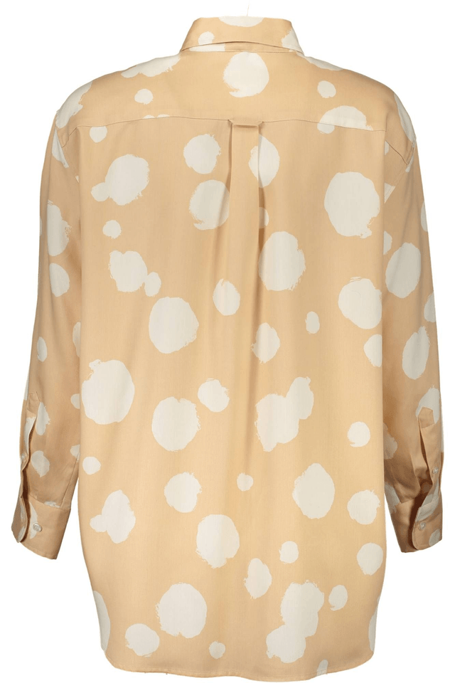 191GANT CAMICIA MANICHE LUNGHE DONNA BEIGE