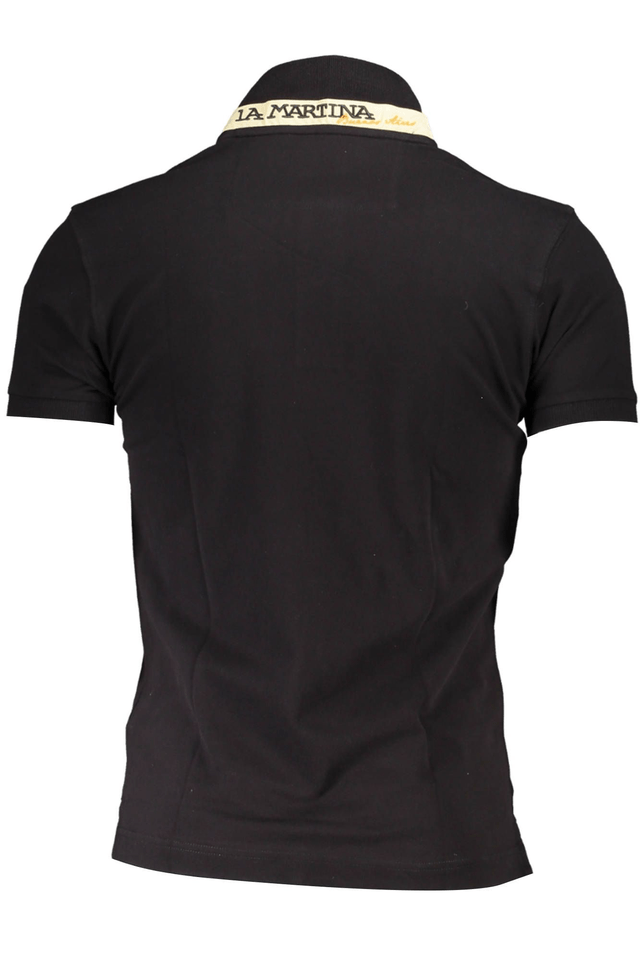 3049LA MARTINA POLO MANICHE CORTE UOMO NERO
