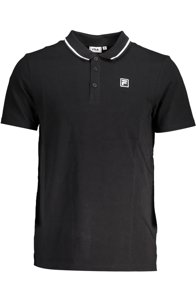 3490FILA POLO MANICHE CORTE UOMO NERO