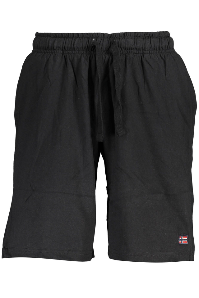 3935NORWAY 1963 PANTALONE BERMUDA UOMO NERO