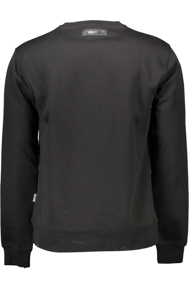 1088PLEIN SPORT FELPA SENZA ZIP UOMO NERO