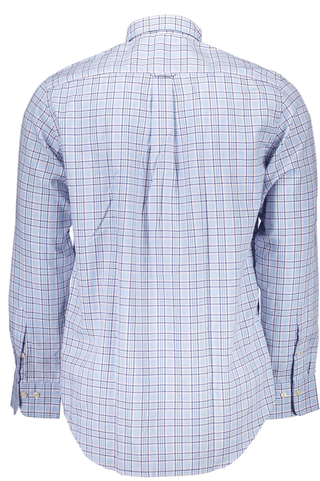 691GANT CAMICIA MANICHE LUNGHE UOMO AZZURRO