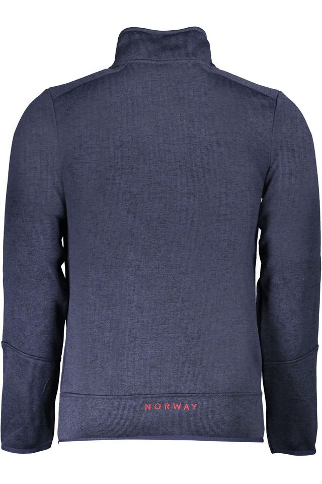 10089NORWAY 1963 FELPA CON ZIP UOMO BLU