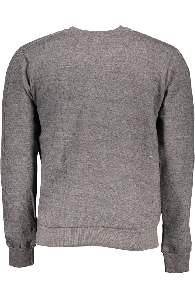 2314GIAN MARCO VENTURI FELPA SENZA ZIP UOMO GRIGIO