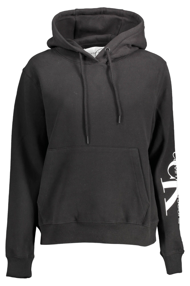 1849CALVIN KLEIN FELPA SENZA ZIP DONNA NERO
