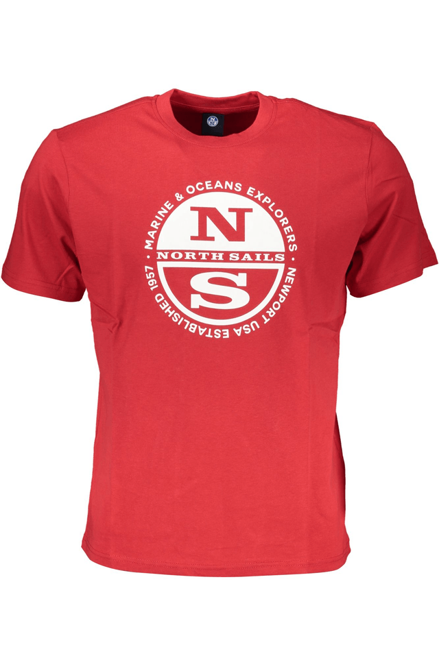 7142NORTH SAILS T-SHIRT MANICHE CORTE UOMO ROSSO