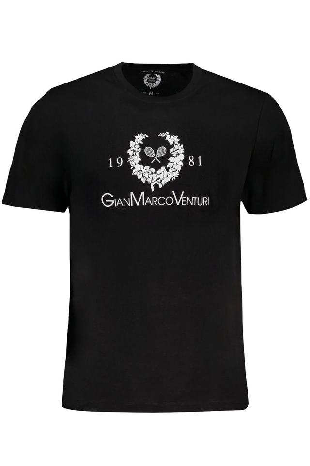 9587GIAN MARCO VENTURI T-SHIRT MANICHE CORTE UOMO NERO