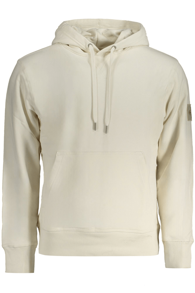 10561CALVIN KLEIN FELPA SENZA ZIP UOMO BIANCO
