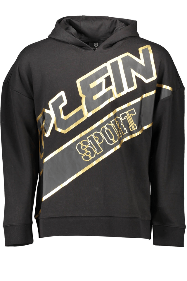1096PLEIN SPORT FELPA SENZA ZIP UOMO NERO