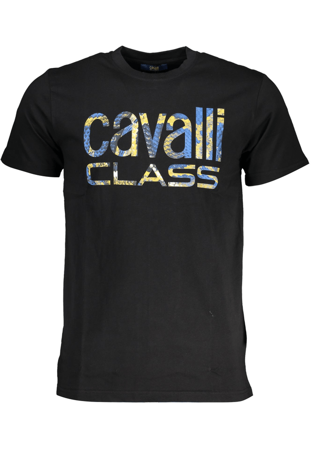7861CAVALLI CLASS T-SHIRT MANICHE CORTE UOMO NERO
