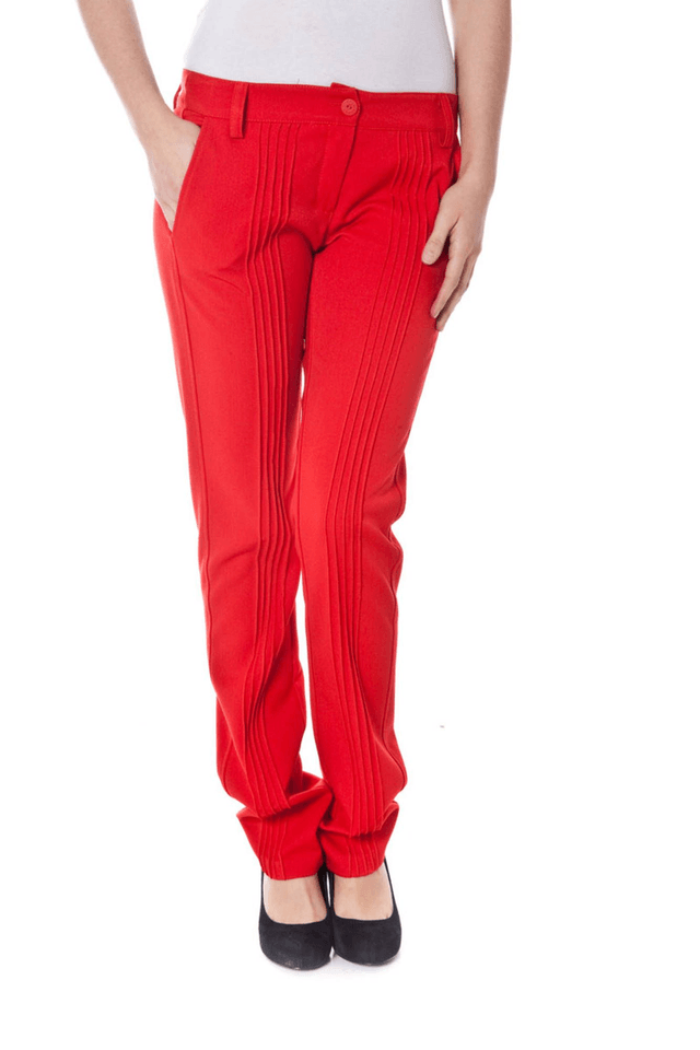 1027DENNY ROSE PANTALONE DONNA ROSSO
