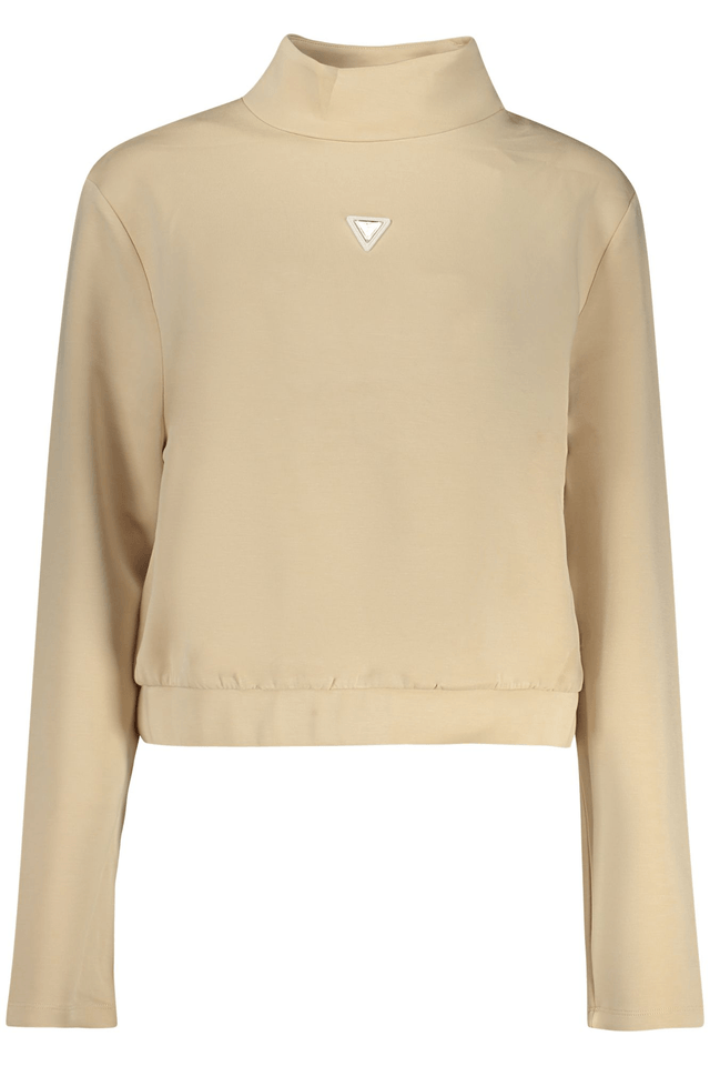 10590GUESS JEANS FELPA SENZA ZIP DONNA BEIGE