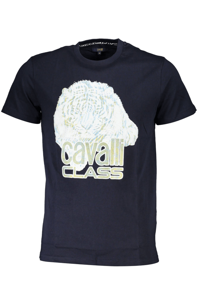 4525CAVALLI CLASS T-SHIRT MANICHE CORTE UOMO BLU