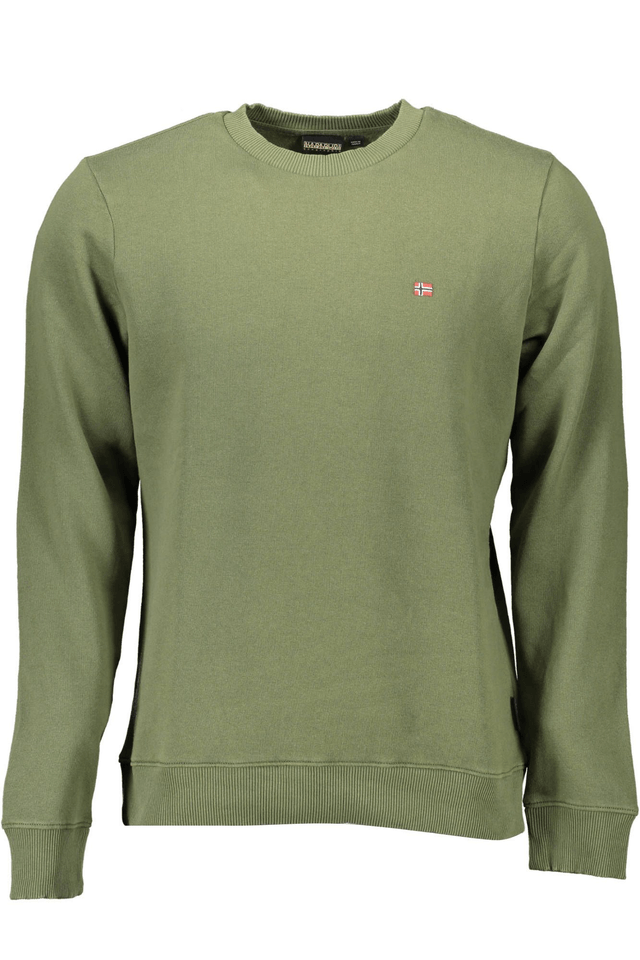 1055NAPAPIJRI FELPA SENZA ZIP UOMO VERDE