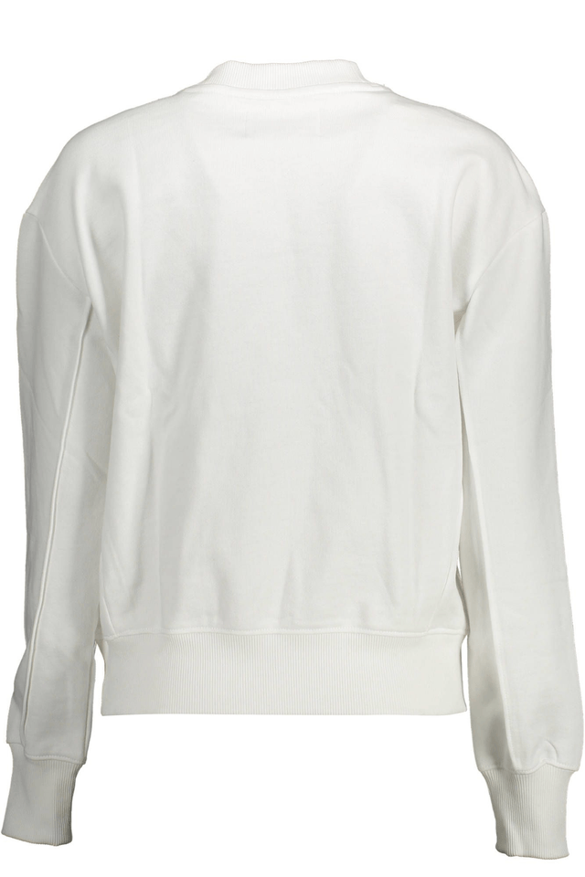 1401CALVIN KLEIN FELPA SENZA ZIP DONNA BIANCO