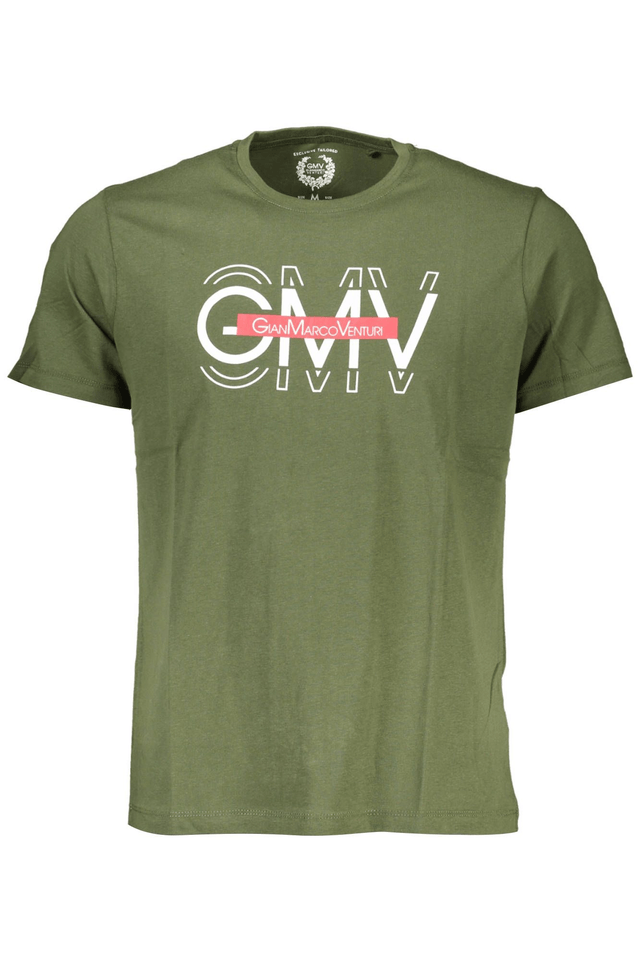 4056GIAN MARCO VENTURI T-SHIRT MANICHE CORTE UOMO VERDE