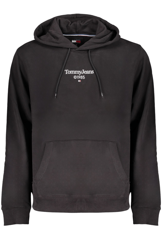 9141TOMMY HILFIGER FELPA SENZA ZIP UOMO NERO