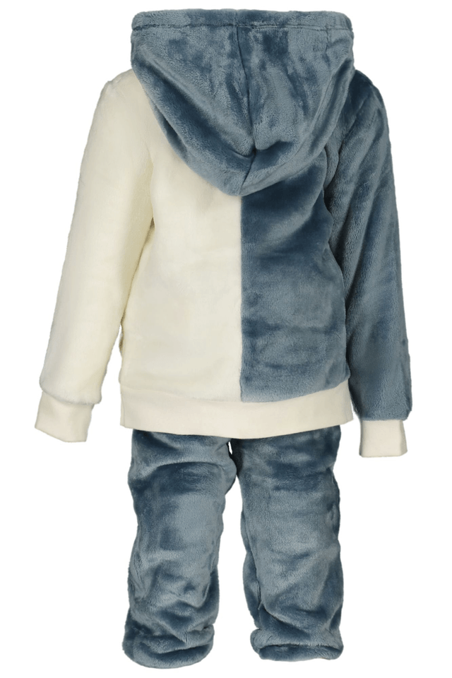 8090GUESS JEANS FELPA CON ZIP BAMBINO BLU