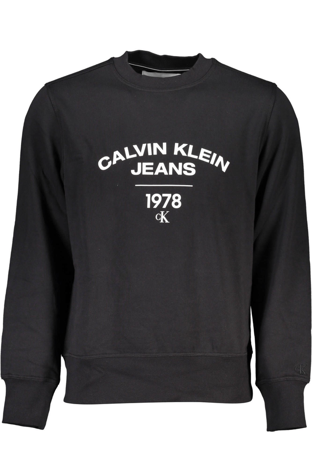 6503CALVIN KLEIN FELPA SENZA ZIP UOMO NERO