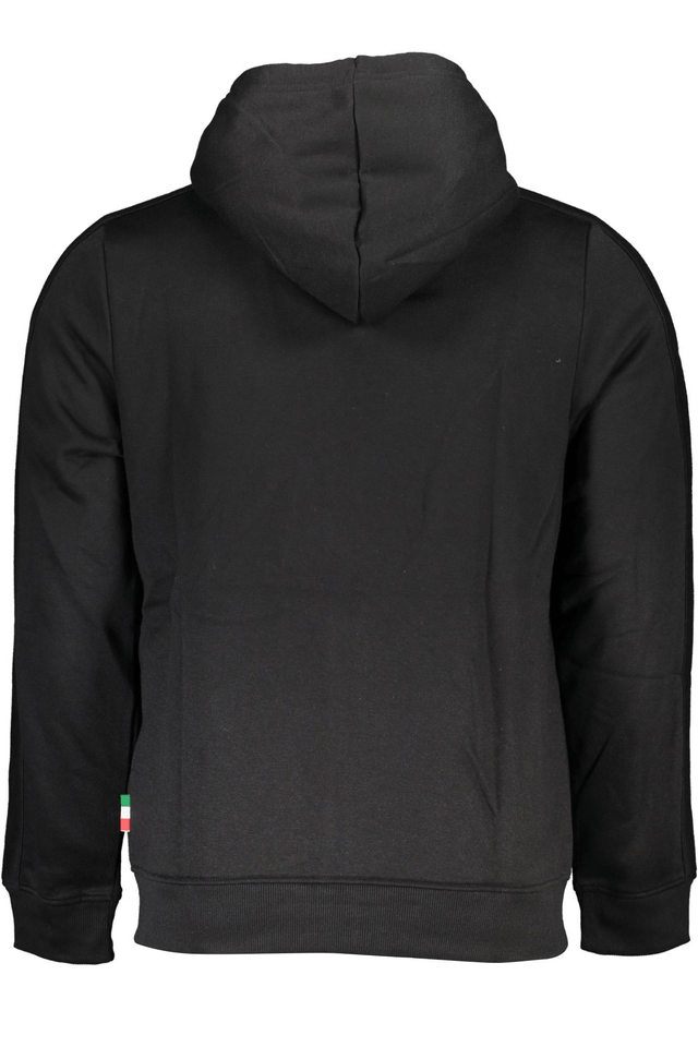 6191GIAN MARCO VENTURI FELPA CON ZIP UOMO NERO