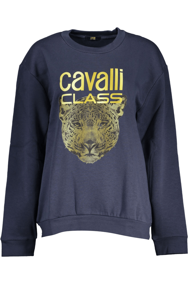 7875CAVALLI CLASS FELPA SENZA ZIP DONNA BLU