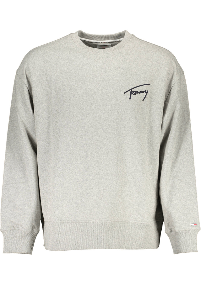2564TOMMY HILFIGER FELPA SENZA ZIP UOMO GRIGIO
