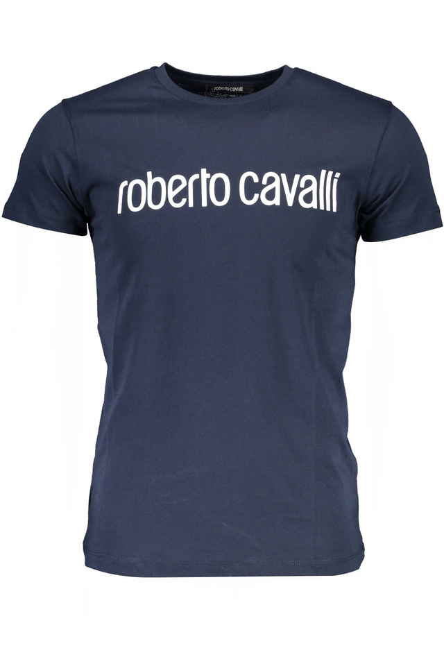 722ROBERTO CAVALLI T-SHIRT MANICHE CORTE UOMO BLU