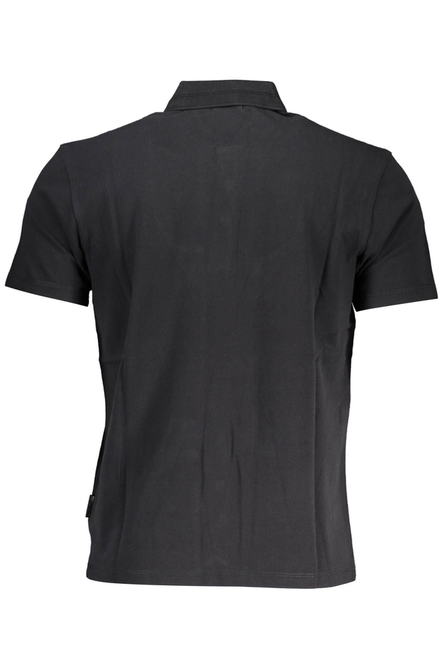 3426NAPAPIJRI POLO MANICHE CORTE UOMO NERO