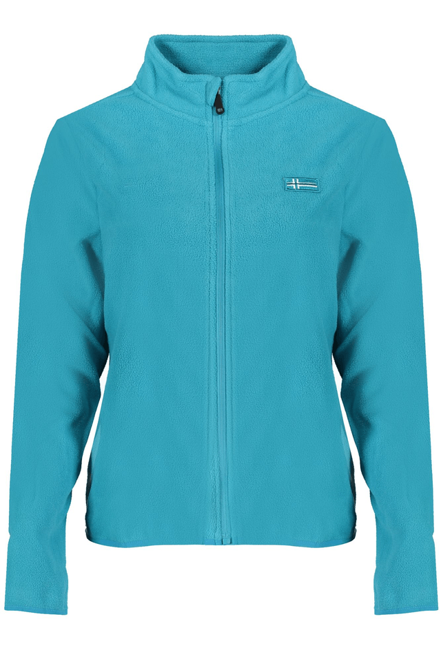 10096NORWAY 1963 FELPA CON ZIP DONNA AZZURRO